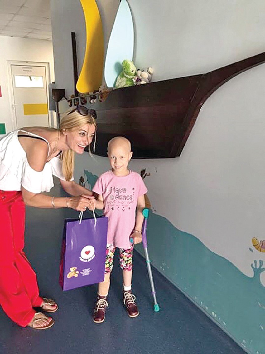 I Vesna Kiting iz Udruženja "Uvek sa decom" takođe je obišla malu Mariju