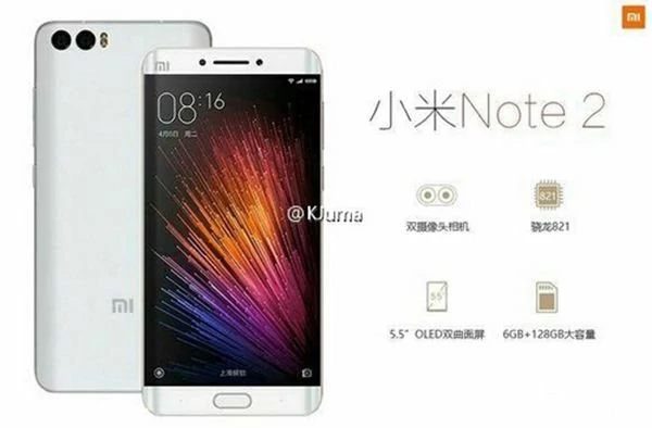 Xiaomi Mi Note 2 będzie konkretnym flagowcem