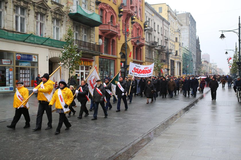 Łódzka Solidarność obchodziła Święto Niepodległości 