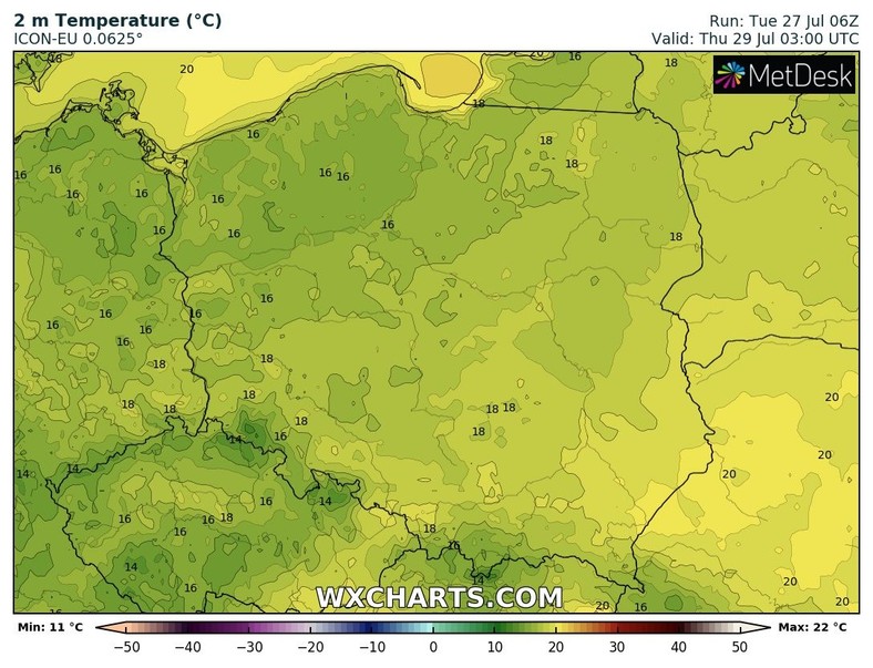 Noc będzie nieco chłodniejsza od poprzednich