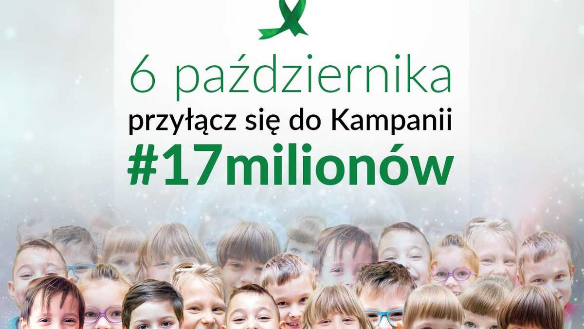 Przez cały październik Fundacja "Kolorowy Świat", która zajmuje się rehabilitacją dzieci z mózgowym porażeniem dziecięcym (MPD) będzie prowadzić kampanię społeczną pod hasłem #17milionów. Ma ona uwrażliwić innych na problemy takich osób. W ramach akcji w niedzielę w łódzkiej Filharmonii zorganizowany zostanie specjalny, charytatywny koncert.