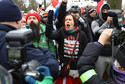 Protest przeciwników obostrzeń w Warszawie