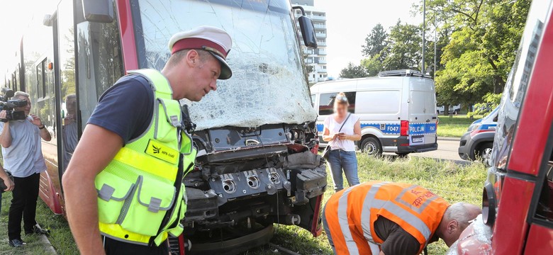 Zderzenie tramwajów w Łodzi. Jest wielu rannych