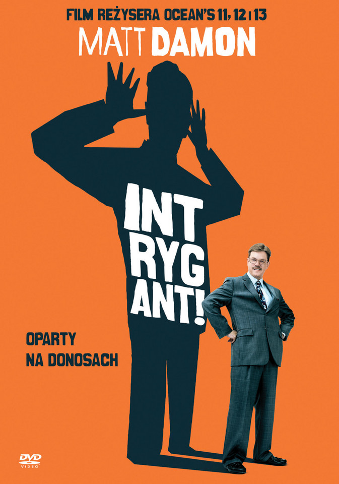 Okładka wydania DVD filmu "Intrygant"