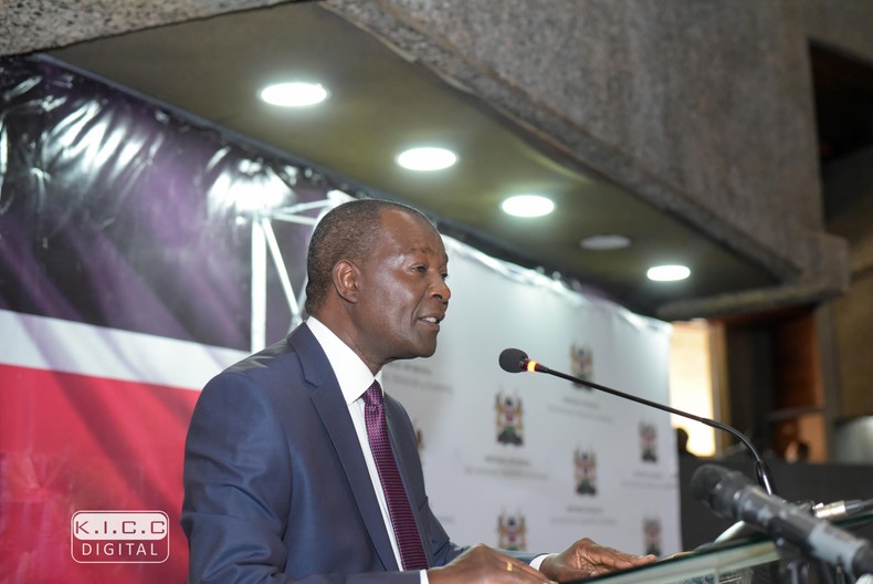 Treasury CS Prof Njuguna Ndung'u during the launch of the budget preparation process for the FY 2023/24 & the Medium-Term Budget