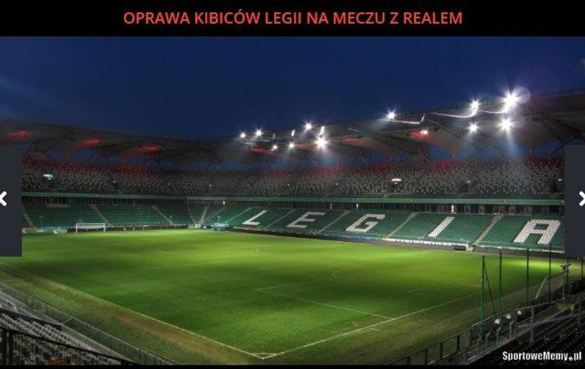 Mecz Real-Legia. Memy