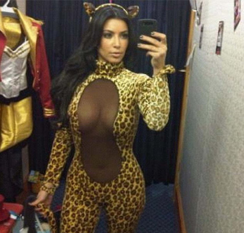 Kim Kardashian jako seksowna kocica