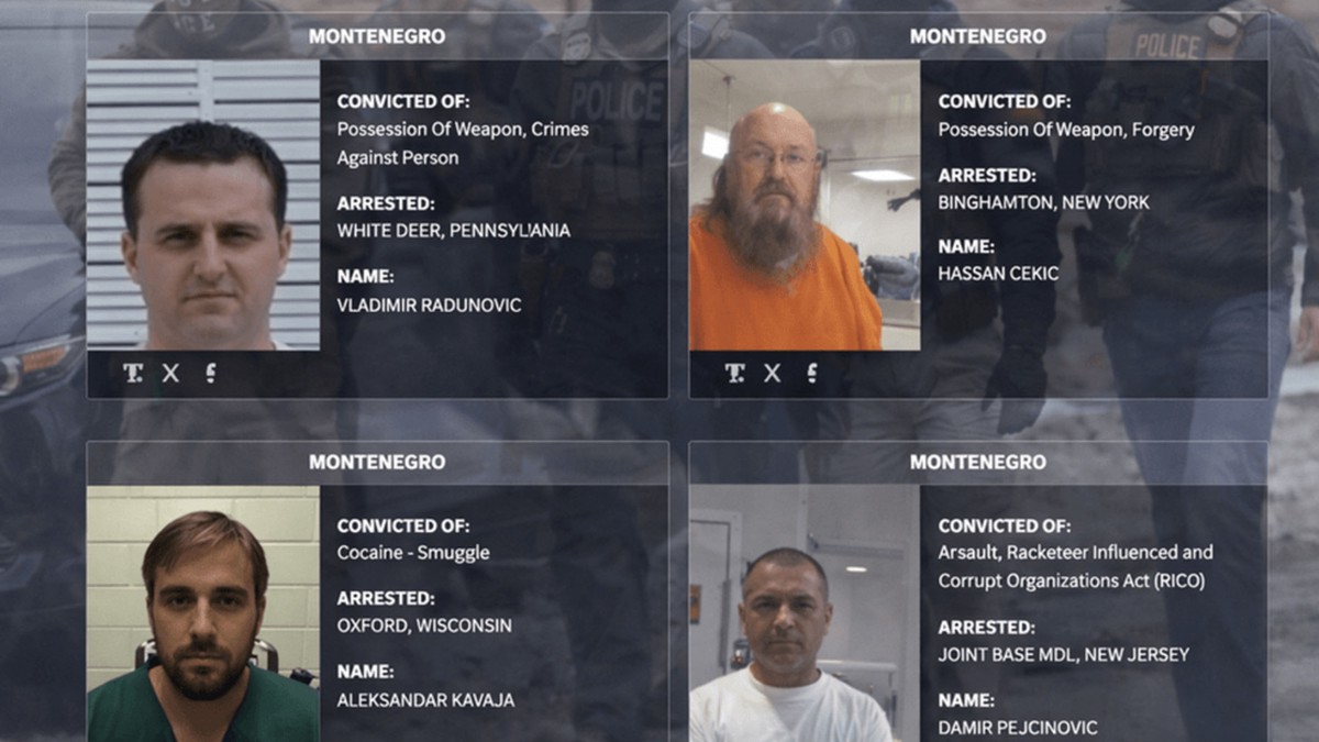 AMERIKA OBJAVILA LISTU "NAJGORI OD NAJGORIH" Među njima i četiri državljana Crne Gore, ali i jedna Srpkinja: Evo zbog čega i gde su uhapšeni  Kép