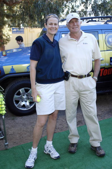 George Lazenby i Pam Shriver / fot. Getty Images