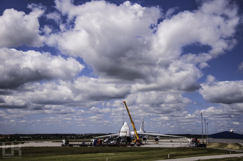 AN-124 Rusłan zawitał dzisiaj do Gdańska