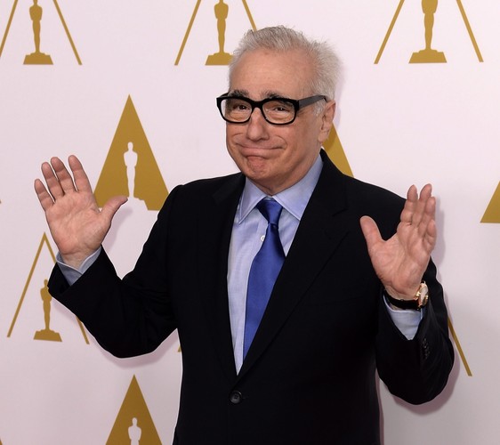 Martin Scorsese na spotkaniu nominowanych do Oscara 2014