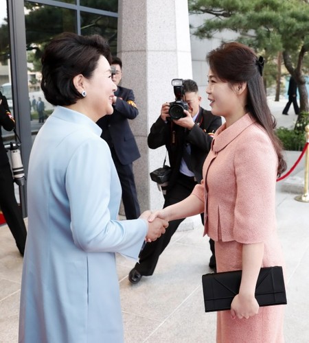 Kim Jung-sook i Ri Sol-ju