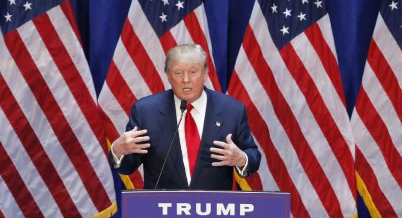 In the glittering lobby of Trump Tower in Manhattan, Donald Trump threw his hat in the ring pledging to make America great again, a vow that would become his campaign slogan