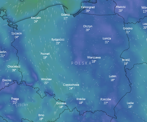 Prognoza pogody na niedzielę