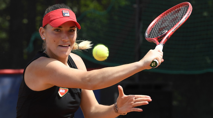 Babos Tímea két szettben győzte le ellenfelét az Australian Open selejtező első fordulóján Fotó: MTI/Kovács Tamás