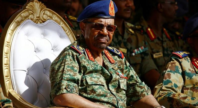 Sudanese President Omar al-Bashir, pictured in April 2017, extended a ceasefire in the country's most war-torn regions for nearly four months