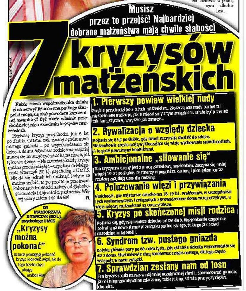 Siedem kryzysów małżeńskich