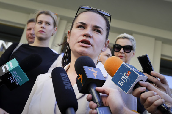Svetlana Tikanovskaja, kandidatkinja na predsedničkim izborima u Belorusiji