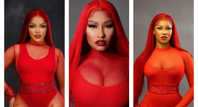 Who wore it best between Nengi (L), Nicki (M) and Tacha (R) [Instagram]