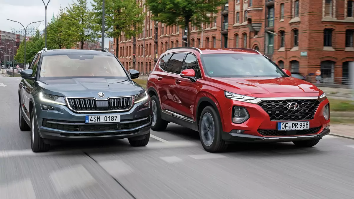 Porównanie dużych SUV-ów: Hyundai Santa Fe kontra Skoda Kodiaq