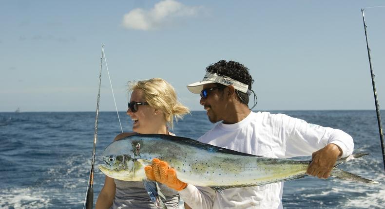 Fishing on a Boat