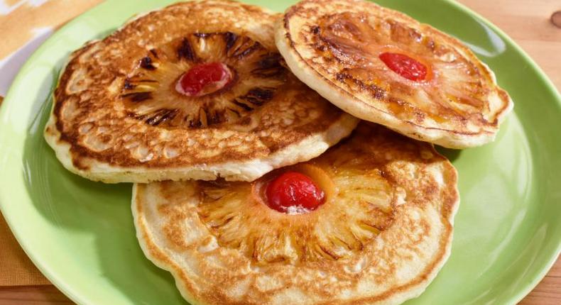 Pineapple pancakes (Photo credit - Food network)