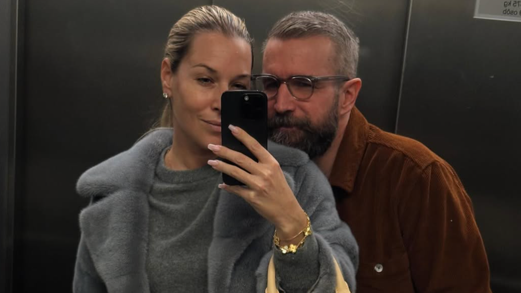 Dominika Cibulková na snímke so svojím manželom Michalom