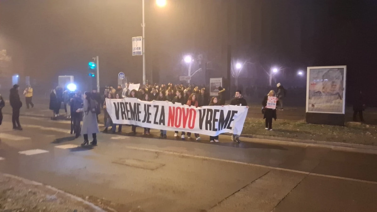 Studentski protest u Novom Sadu