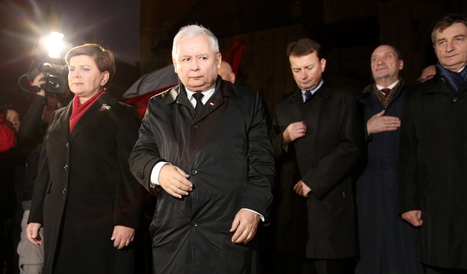 Kaczyński i Szydło świętują 11 listopada w Krakowie