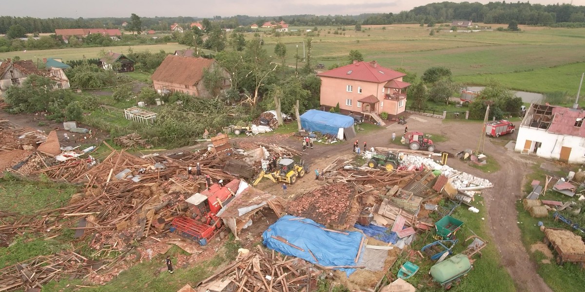 Gwałtowne nawałnice nad Polską