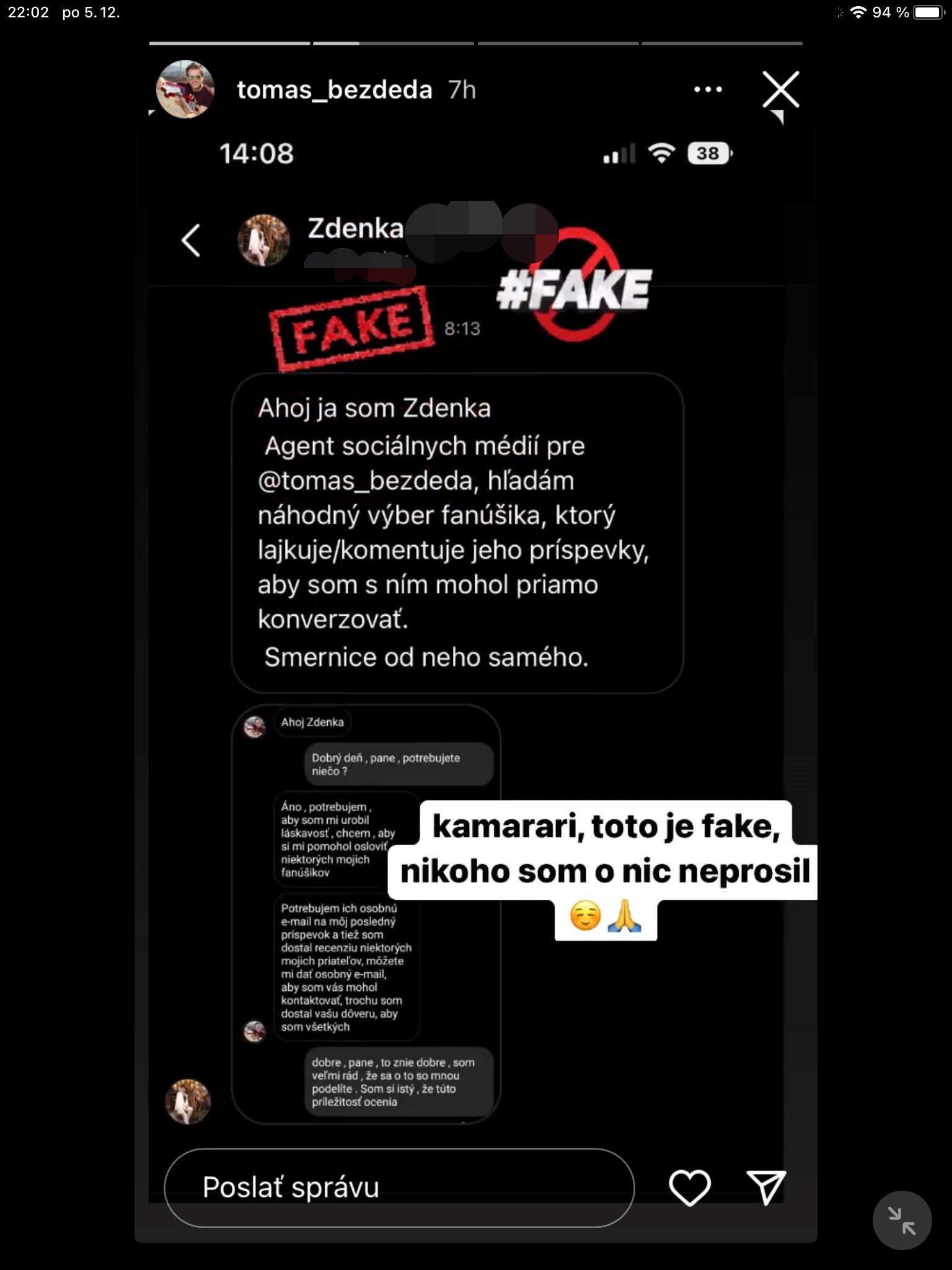 Bezdeda varuje fanúšikov. 