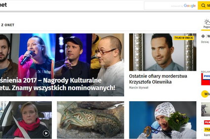 Strona główna Onet.pl z najlepszym wynikiem w historii