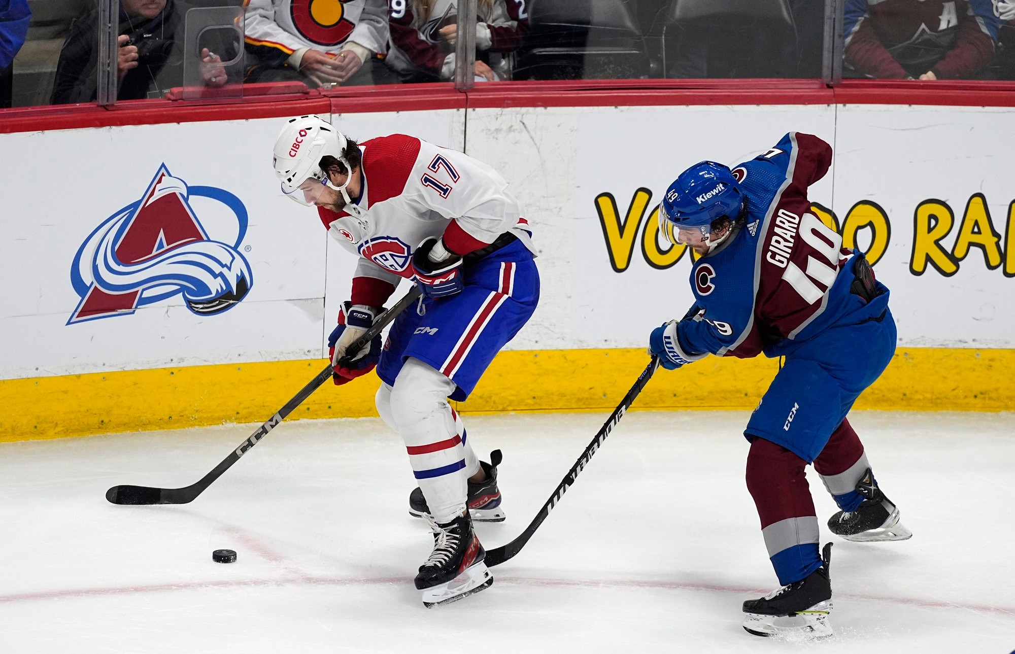 Zápas NHL: Colorado Avalanche - Montreal Canadiens.