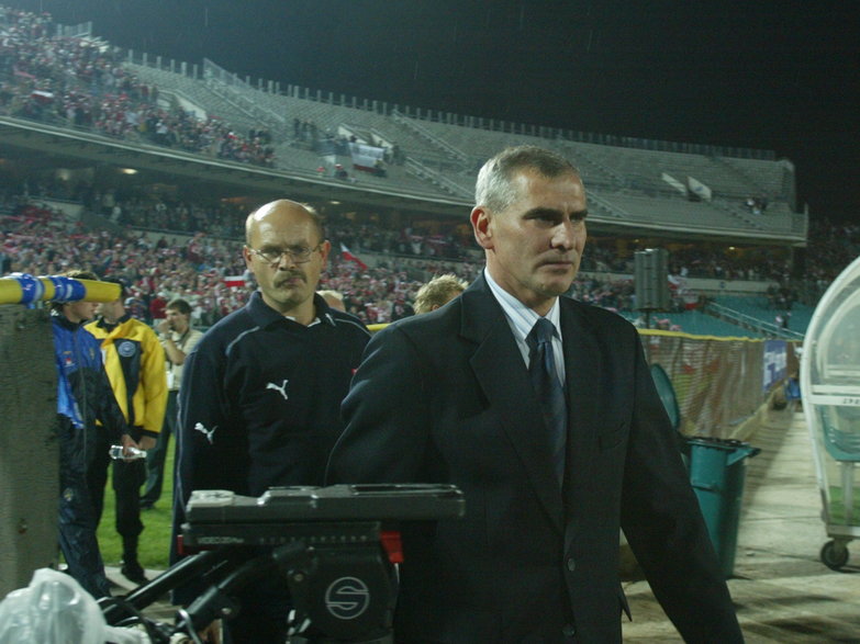 Paweł Janas (Stadion Śląski Chorzów, Polska-Szwecja 0:2)