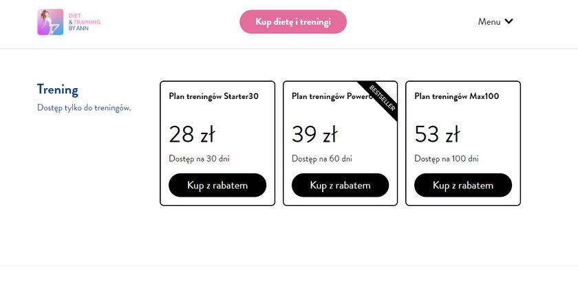 Ceny treningów u Anny Lewandowskiej w Black Friday 2021. 