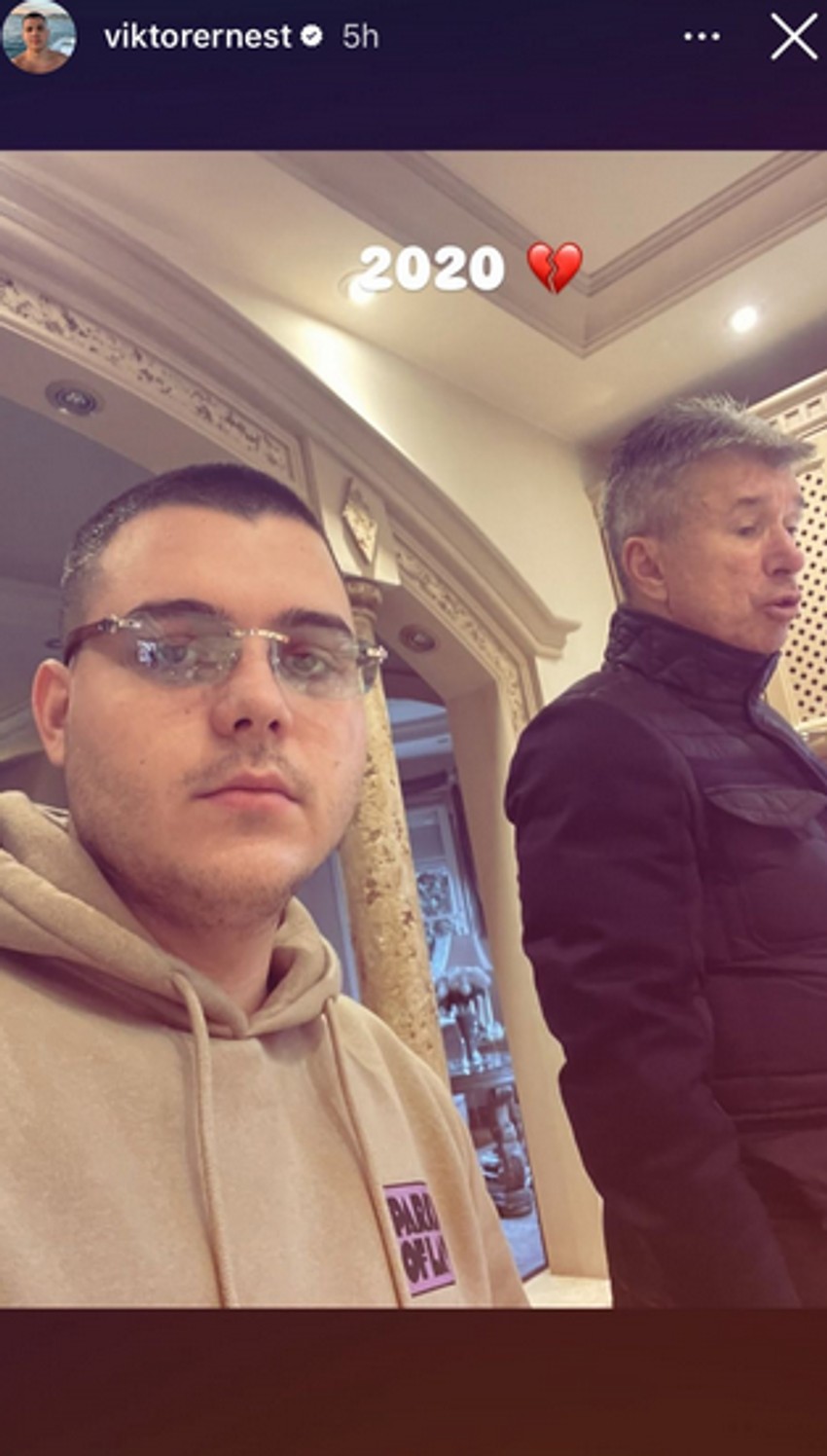 Viktor Živojinović i Saša Popović