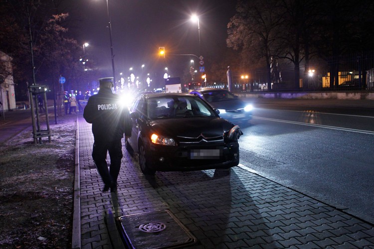 Kolizja konwoju prezydenta pod Belwederem