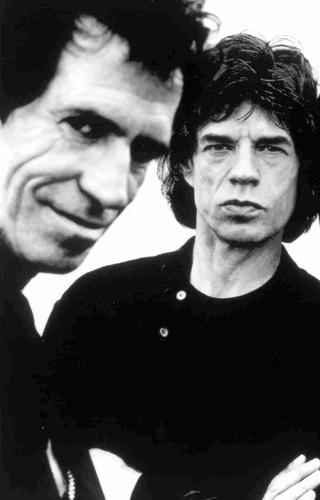 Mick Jagger i Keith Richards w 1995 roku