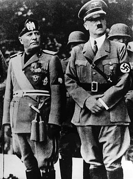 Benito Mussolini i Adolf Hitler w 1937 r.
