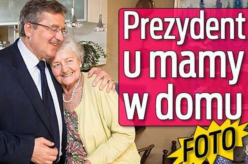 Prezydent u mamy w domu. FOTO