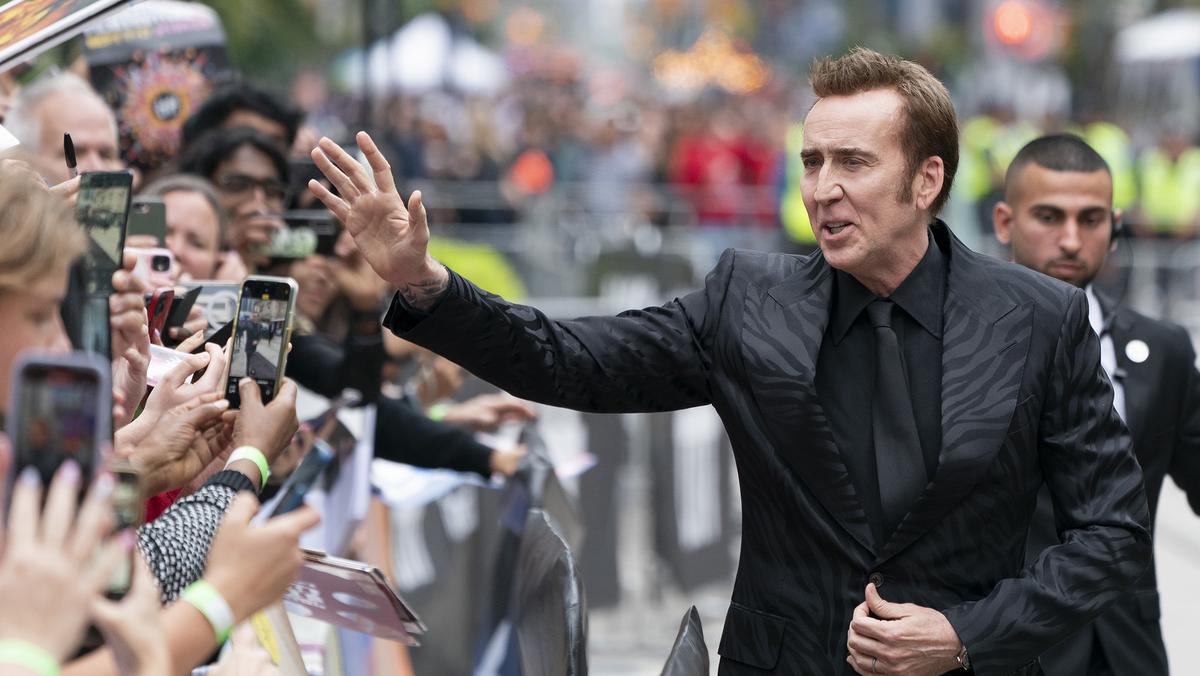Nicolas Cage podczas Międzynarodowego Festiwalu Filmowego w Toronto, 9 września 2023 r.