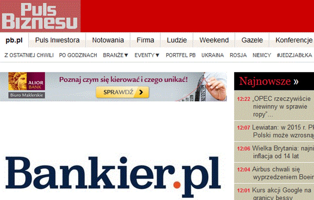 Nowy właściciel portalu bankier.pl