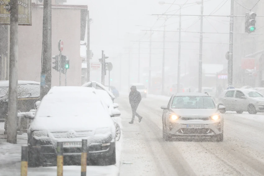 Sneg u Beogradu 4 januar 2026 