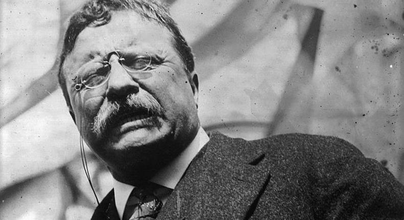 Roosevelt checked to see if he was coughing up blood, then kept talking.