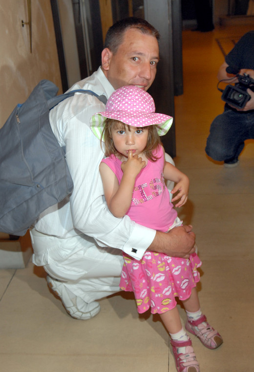 Jacek Olszewski z córką w 2010 r. 