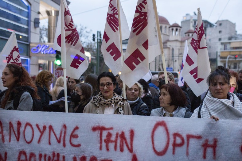 Protesty w Grecji po katastrofie pociągu