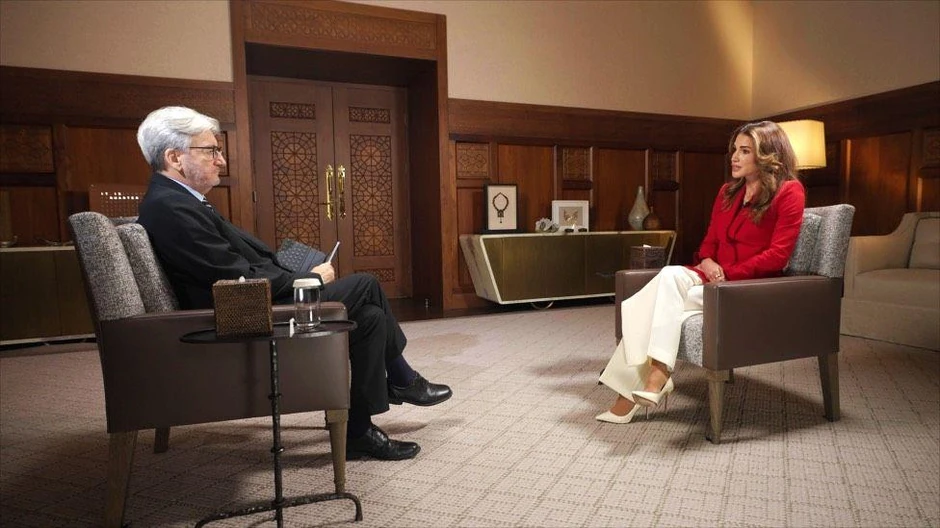 Jordanska kraljica Ranija | Foto: BBC