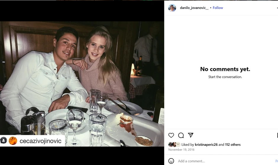 Danilo i dalje na profilu drži fotografiju sa Cecom
