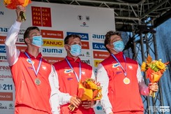 Brązowy medal męskiej drużyny kajakarzy górskich na mistrzostwach Europy