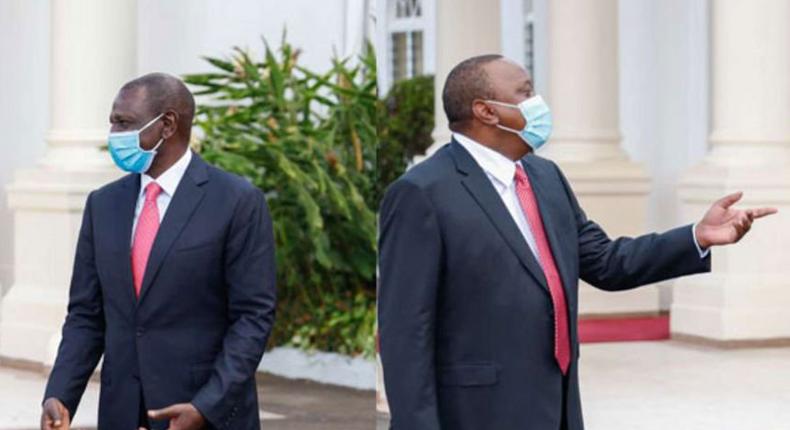 File image of DP William Ruto with President Uhuru Kenyatta